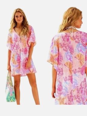 Lily Pulitzer Balleta Beach Cover-Up Medium Linen